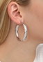 Heliophilia Silver VDKP2121 Pendientes en Tono Plateado para Mujer, Diseño Elegante y Atemporal, Talla Única, Largo 0.75 cm, Ancho 5.75 cm